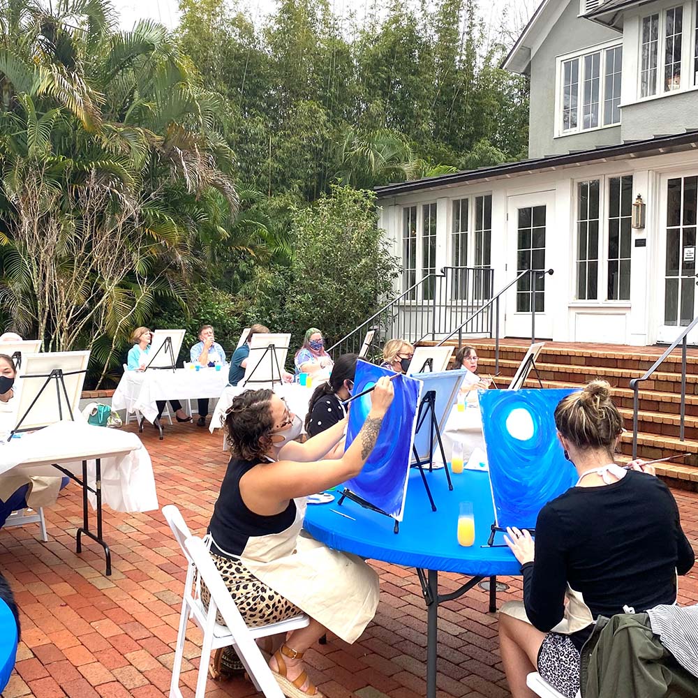 Polasek Museum outdoor painting class