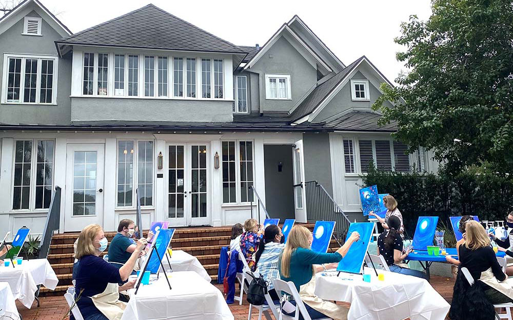 Polasek Museum outdoor painting class